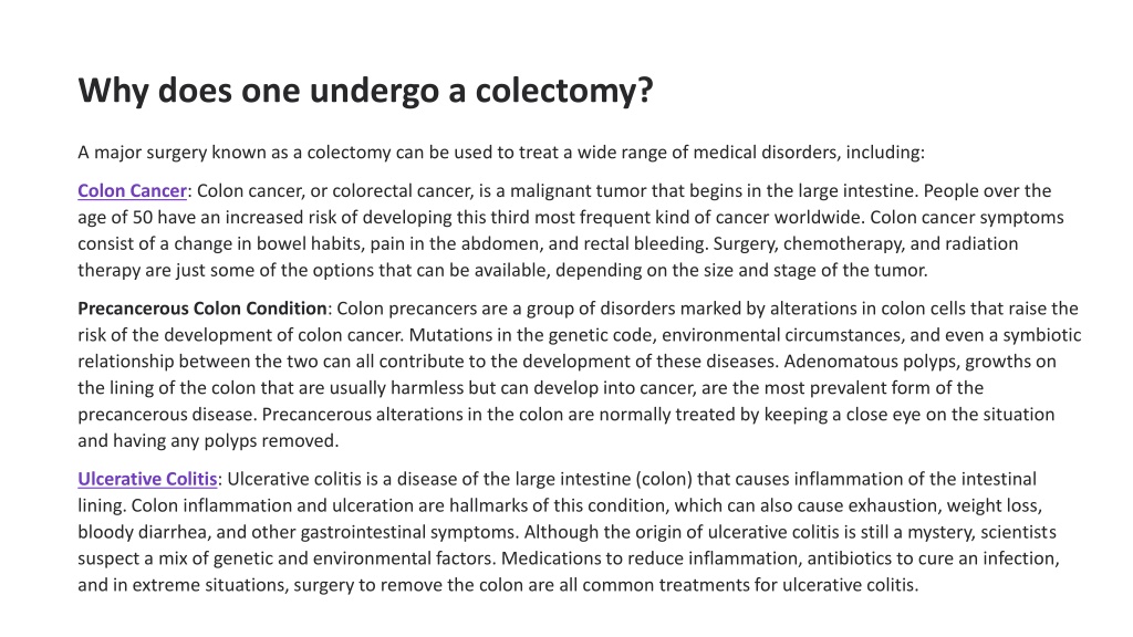 PPT - Understanding the Colectomy Procedure PowerPoint Presentation ...