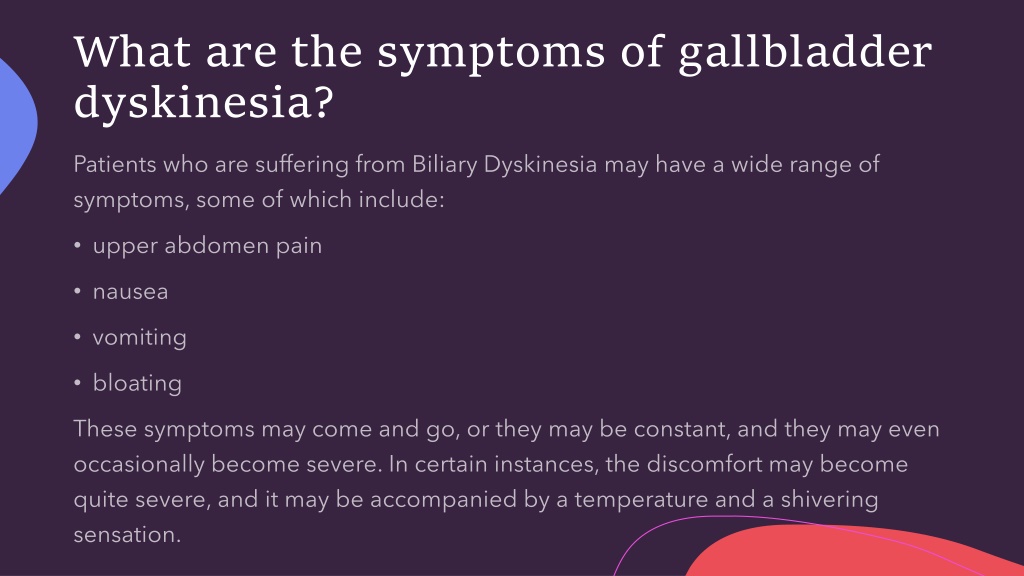 Ppt Biliary Dyskinesia How Does It Affect You Powerpoint Presentation Id11997742 0507