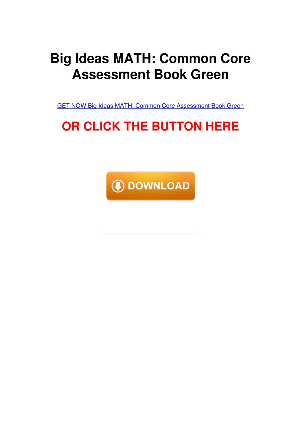 PPT - PDF/BOOK Big Ideas MATH: Common Core Assessment Book Green ...