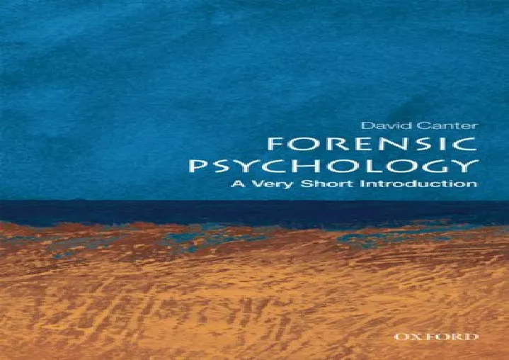 PPT - [ebook] ‹download› Forensic Psychology: A Very Short Introduction ...