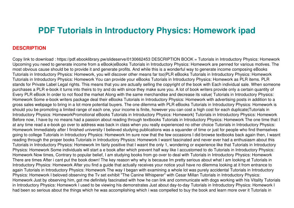 tutorials in introductory physics homework answer key