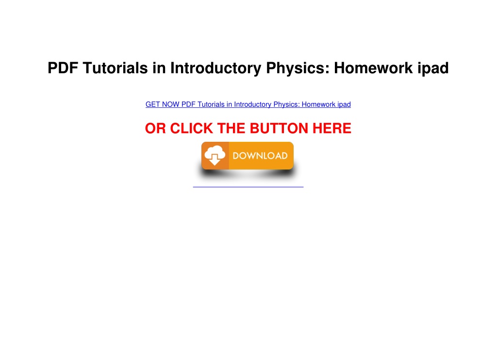 tutorials in introductory physics homework answer key