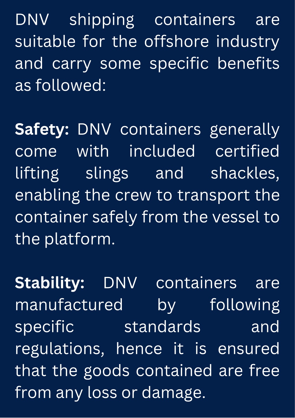 PPT - Benefits of DNV Shipping Containers PowerPoint Presentation, free ...