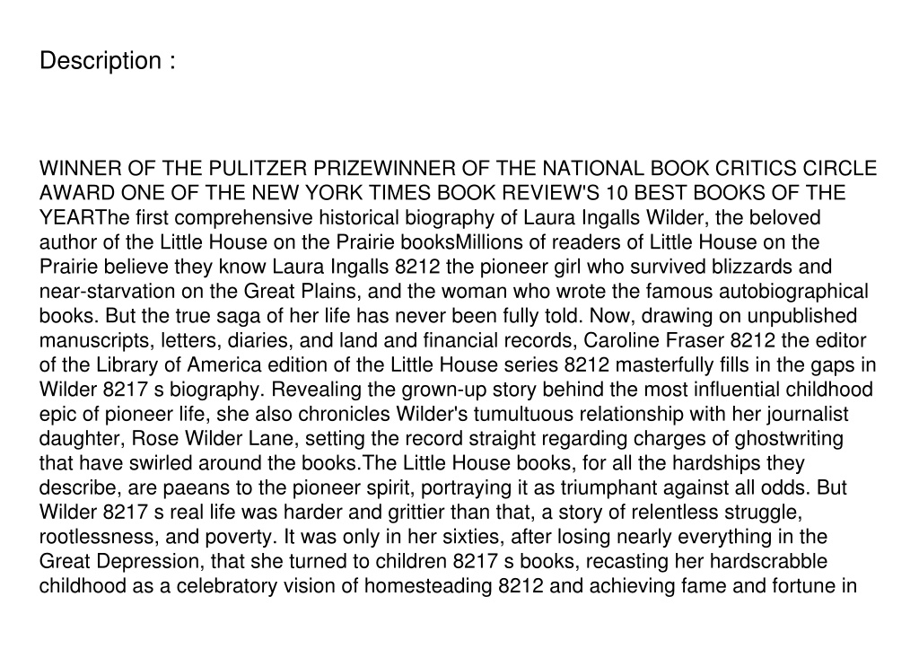 7 Biographies of Laura Ingalls Wilder, Author of the Little House
