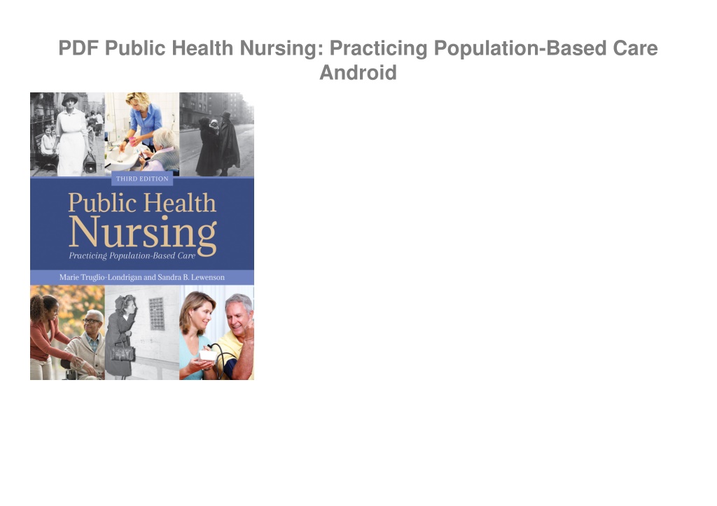 PPT - PDF Public Health Nursing: Practicing Population-Based Care ...