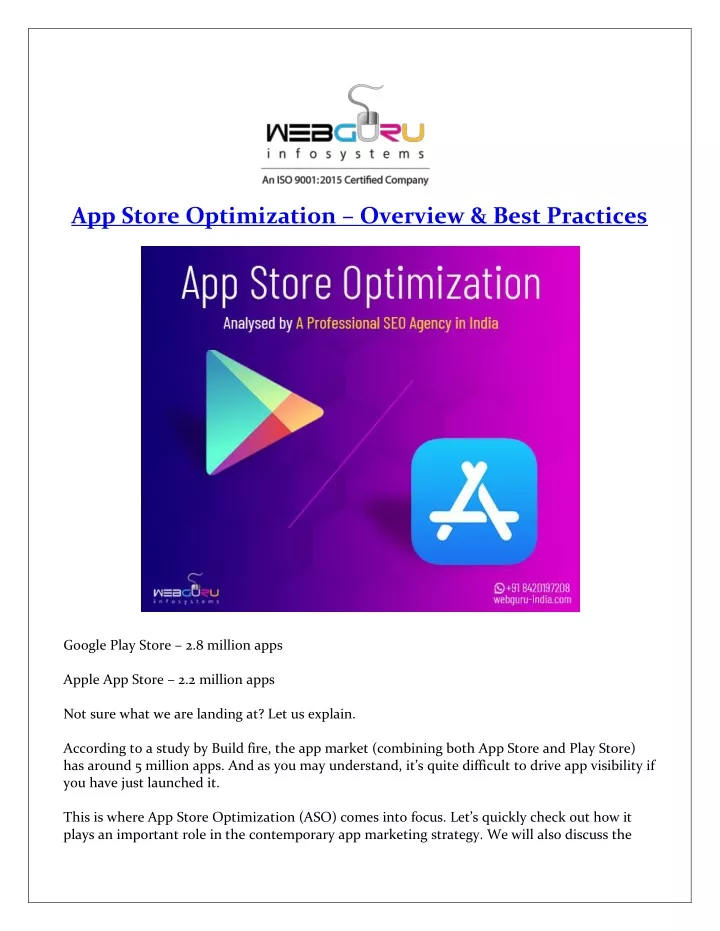 PPT - App Store Optimization – Overview & Best Practices PowerPoint ...