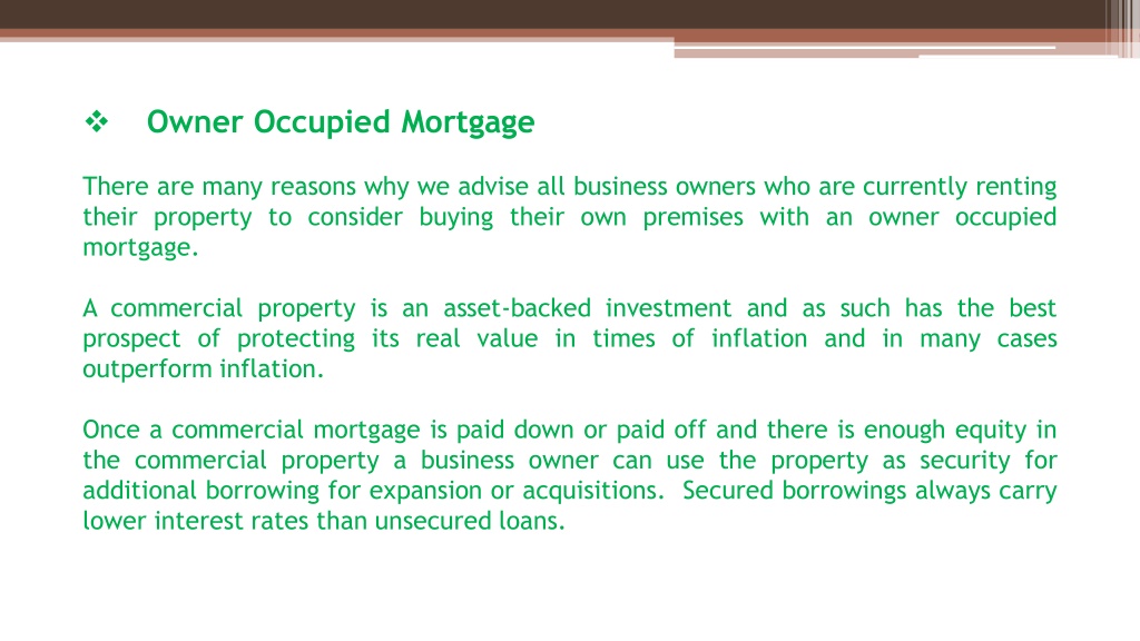 PPT - Owner Occupied Mortgage In The UK PowerPoint Presentation, free ...