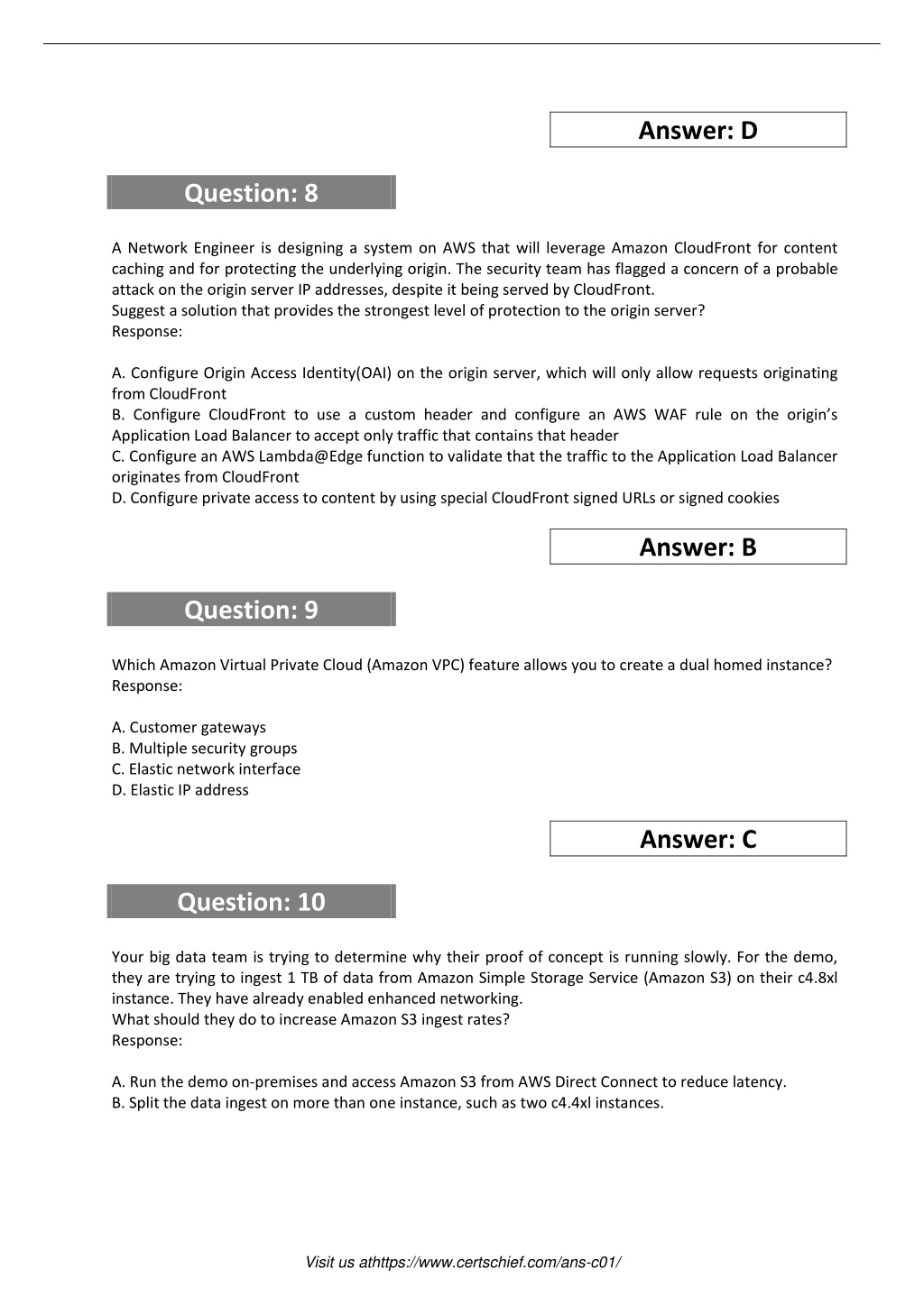 ANS-C01 Reliable Mock Test