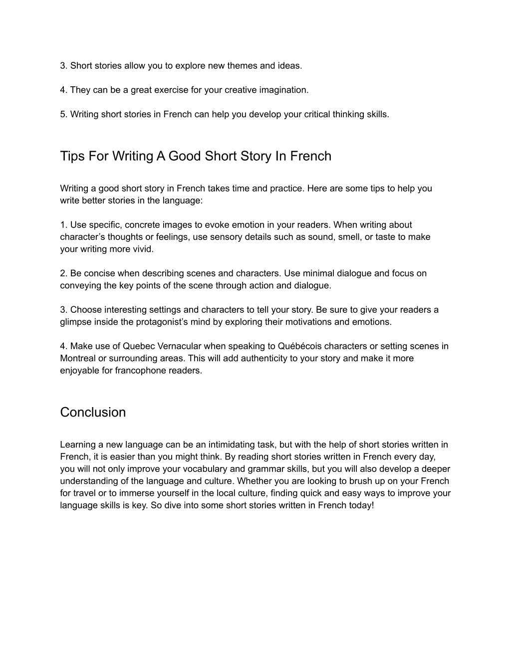 ppt-short-stories-written-in-french-a-quick-and-easy-way-to-improve