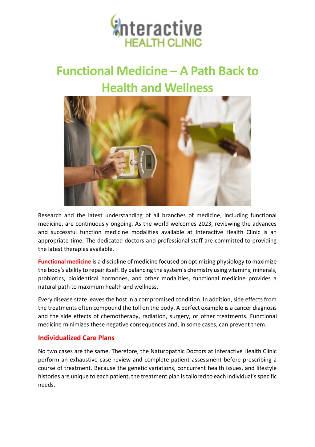 PPT - Functional Medicine – A Path Back To Health And Wellness ...