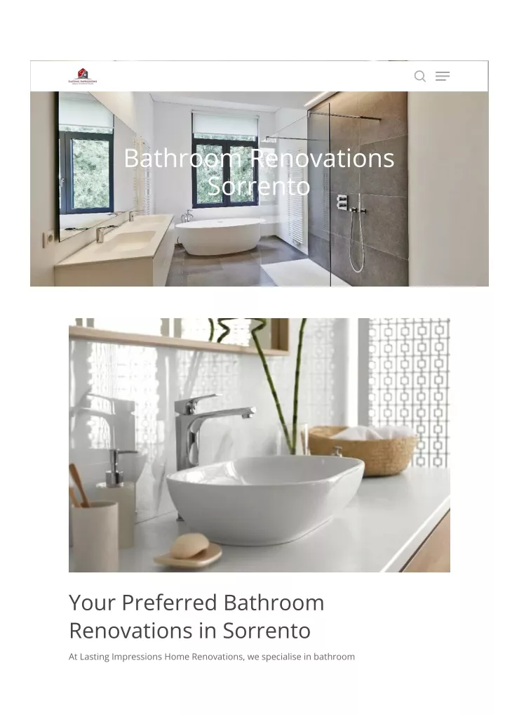 PPT Bathroom Renovations Sorrento PowerPoint Presentation, free