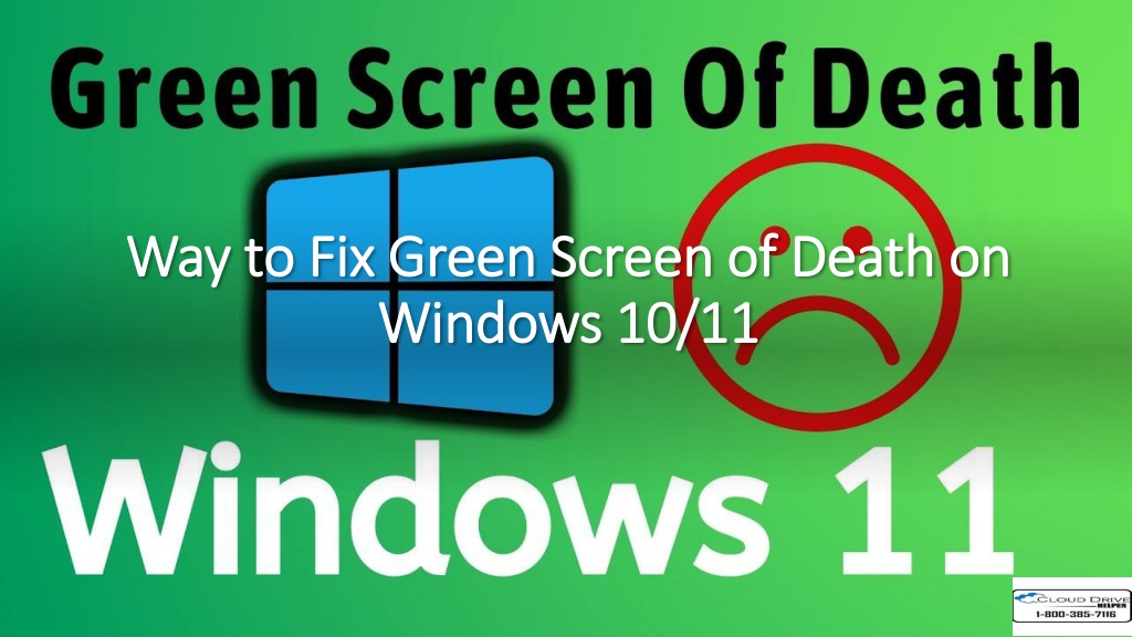 how-to-fix-green-screen-of-death-on-windows