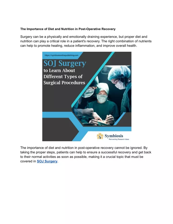 ppt-the-importance-of-diet-and-nutrition-in-post-operative-recovery