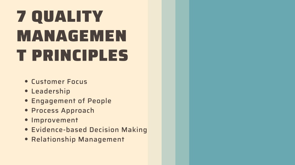 PPT - Quality Management Principles And Their Advantages PowerPoint ...