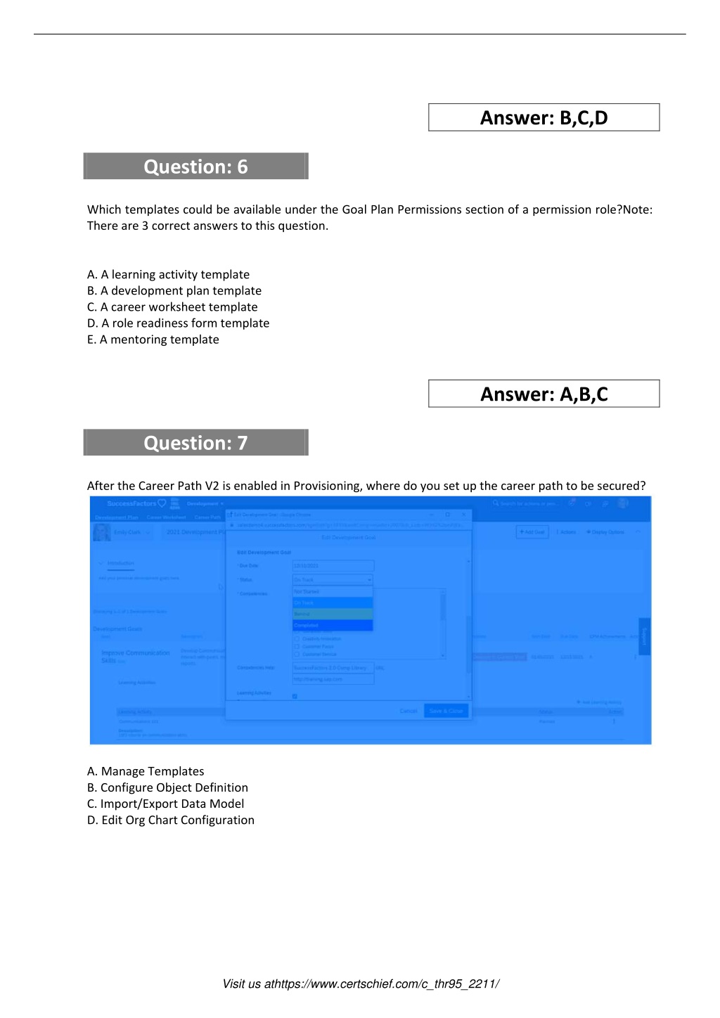 Latest C-THR95-2111 Test Pdf