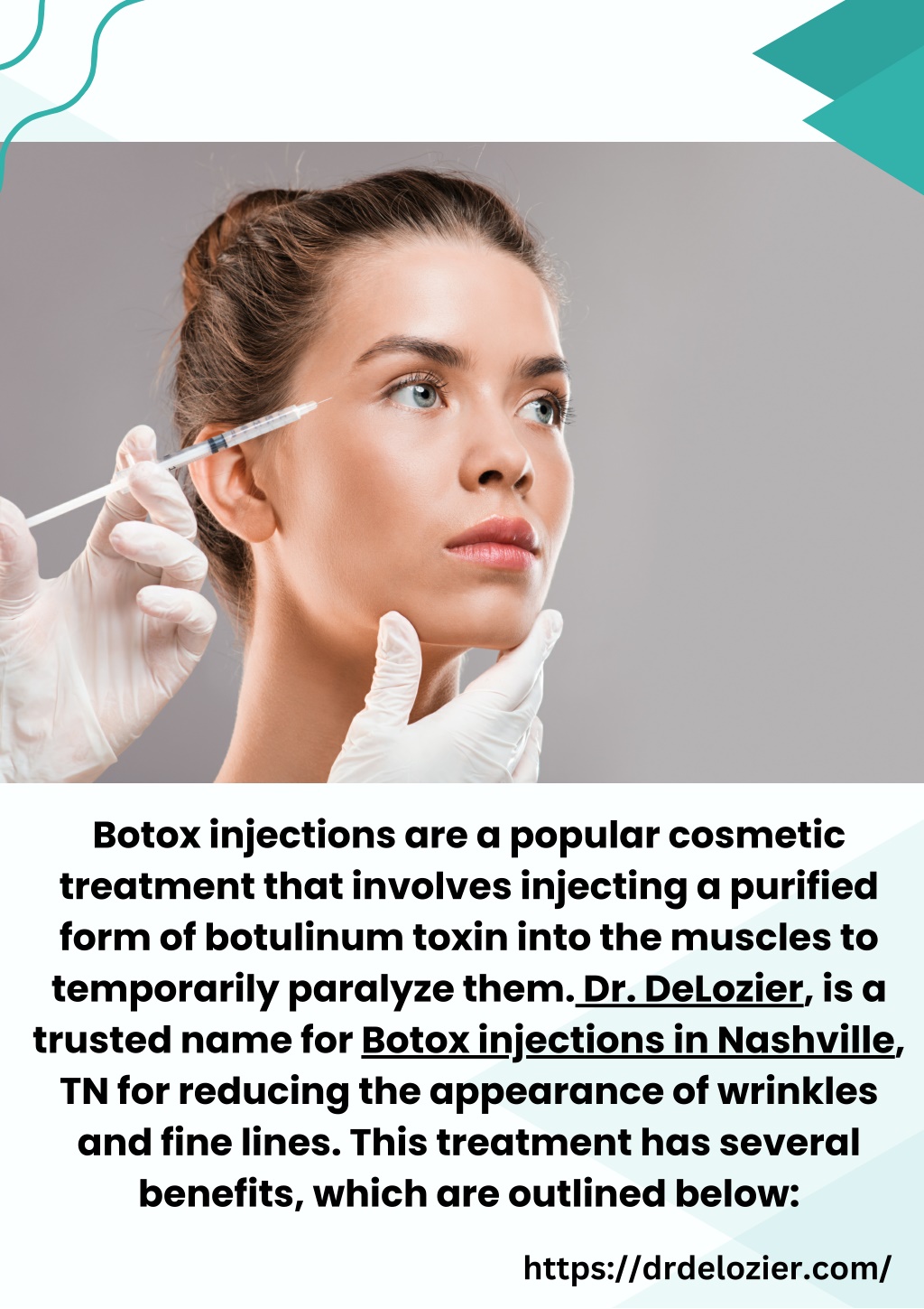 Ppt 5 Benefits Of Botox Dr Delozier Powerpoint Presentation Free Download Id12005029 4322