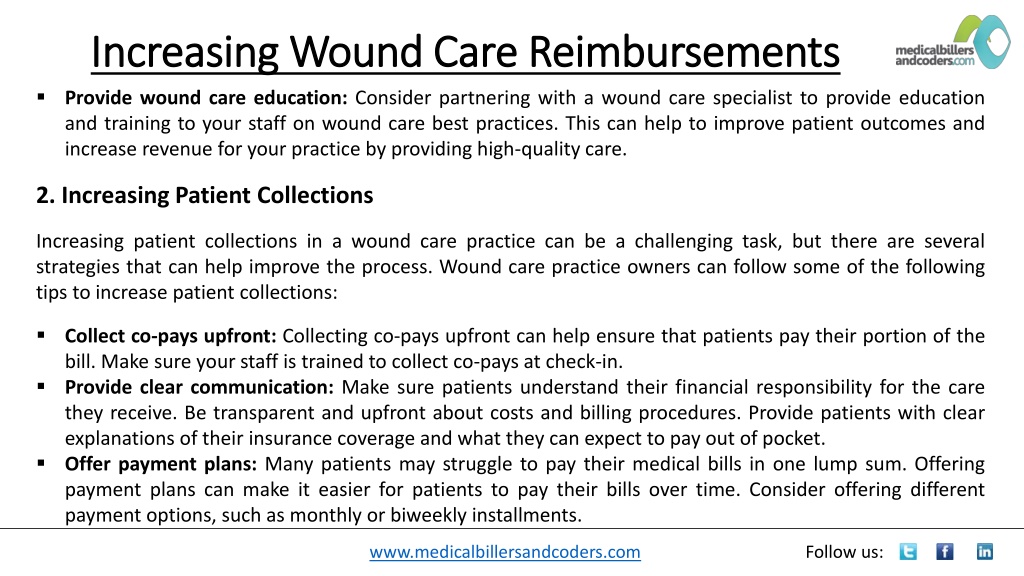 PPT - Increasing Wound Care Reimbursements PowerPoint Presentation ...