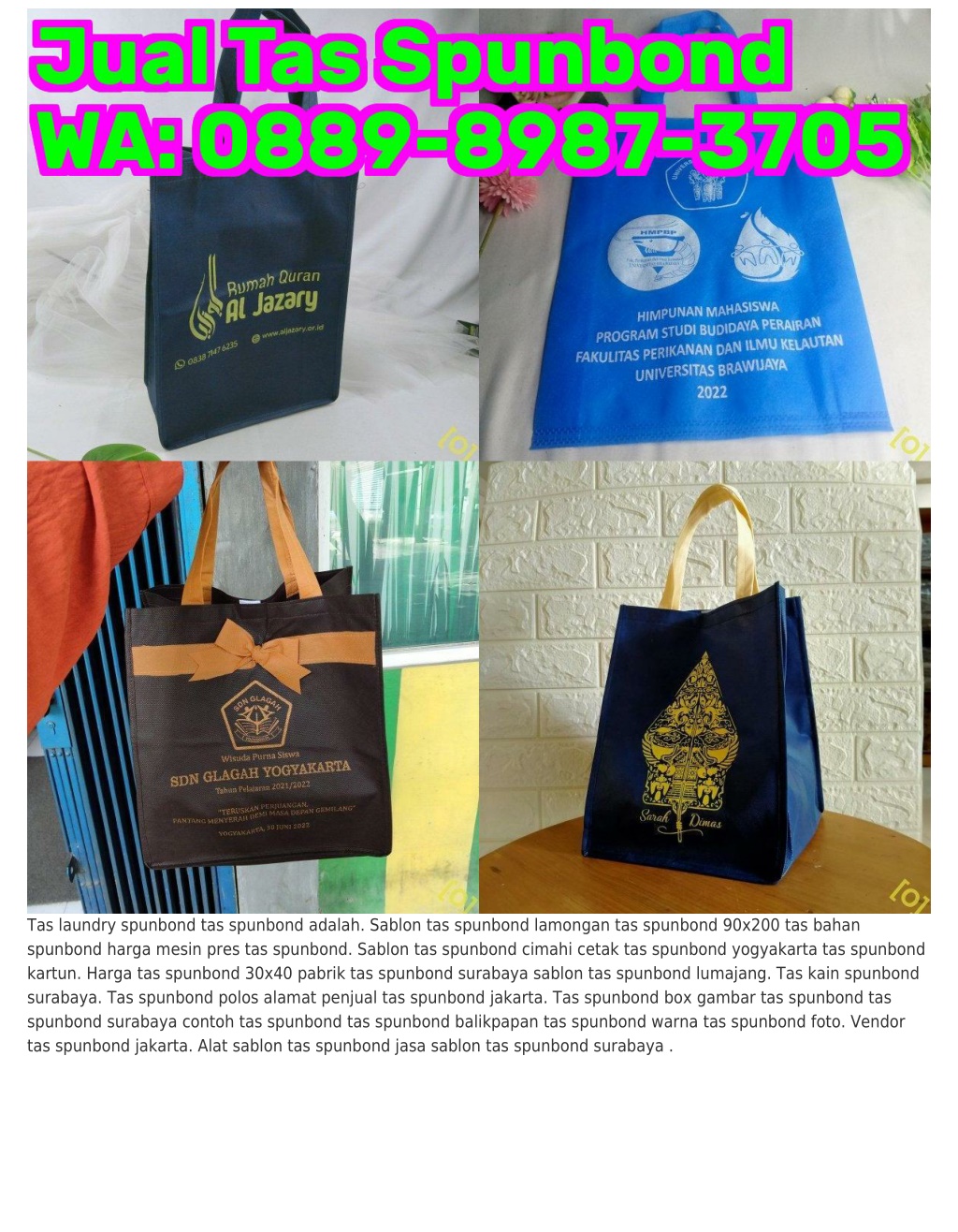 Ppt Wa Produsen Grosir Tas Spunbond Harga Tas Spunbond X Powerpoint