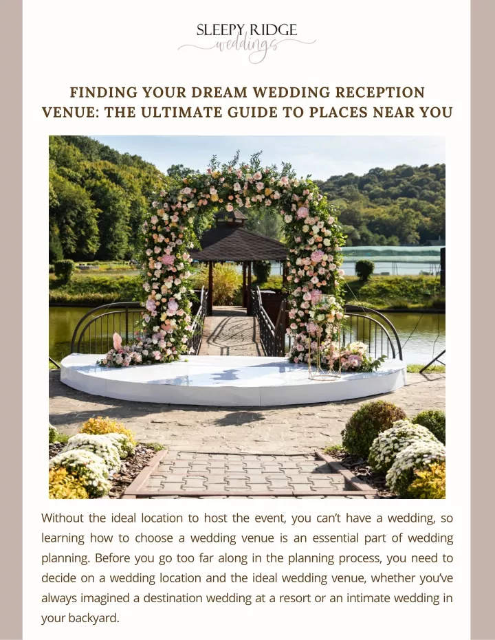 PPT Finding Your Dream Wedding Reception Venue The Ultimate Guide To