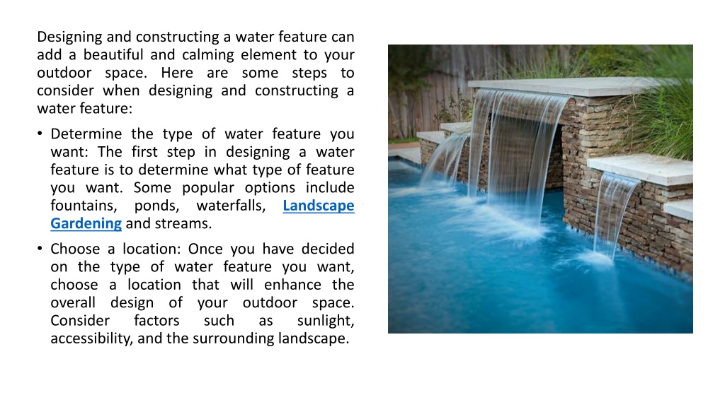 PPT - Water Features Design & Construction PowerPoint Presentation - ID ...