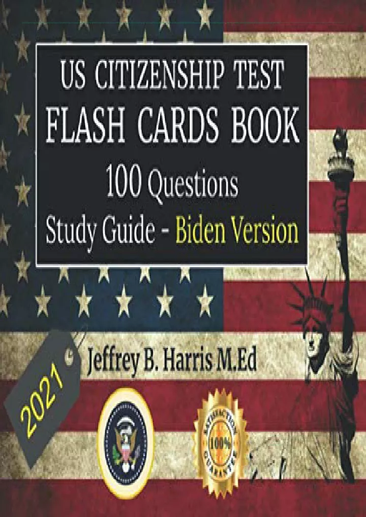 PPT DOWNLOAD/PDF U.S. Citizenship Test Flash Cards Book 2021 100