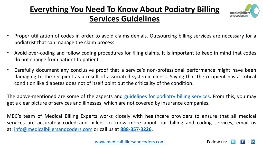 PPT - Everything You Need To Know About Podiatry Billing Services ...