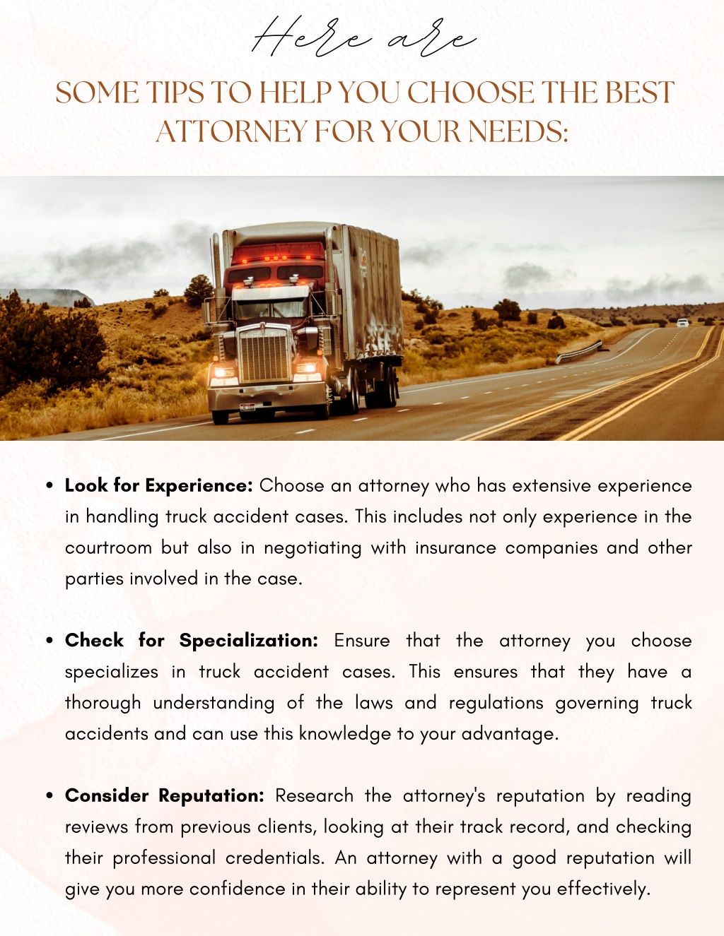 PPT - How To Choose The Best Truck Accident ATtorney PowerPoint ...