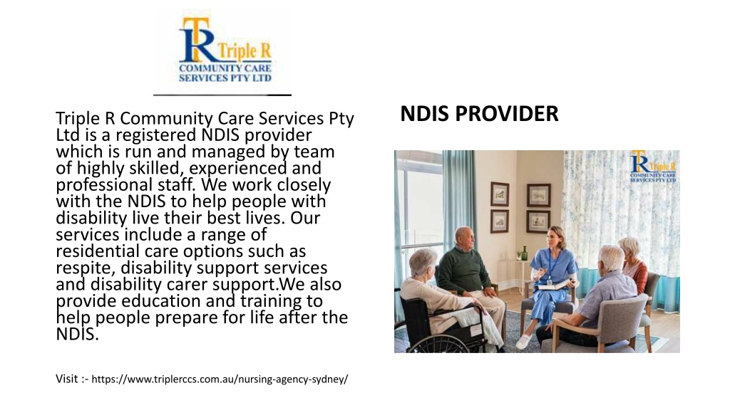PPT - Registered NDIS Provider Sydney - Triple R Community Care ...