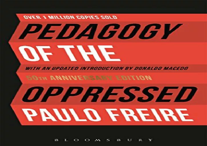 Ppt Download Pedagogy Of The Oppressed 50th Anniversary Edition Kindle Powerpoint 4127