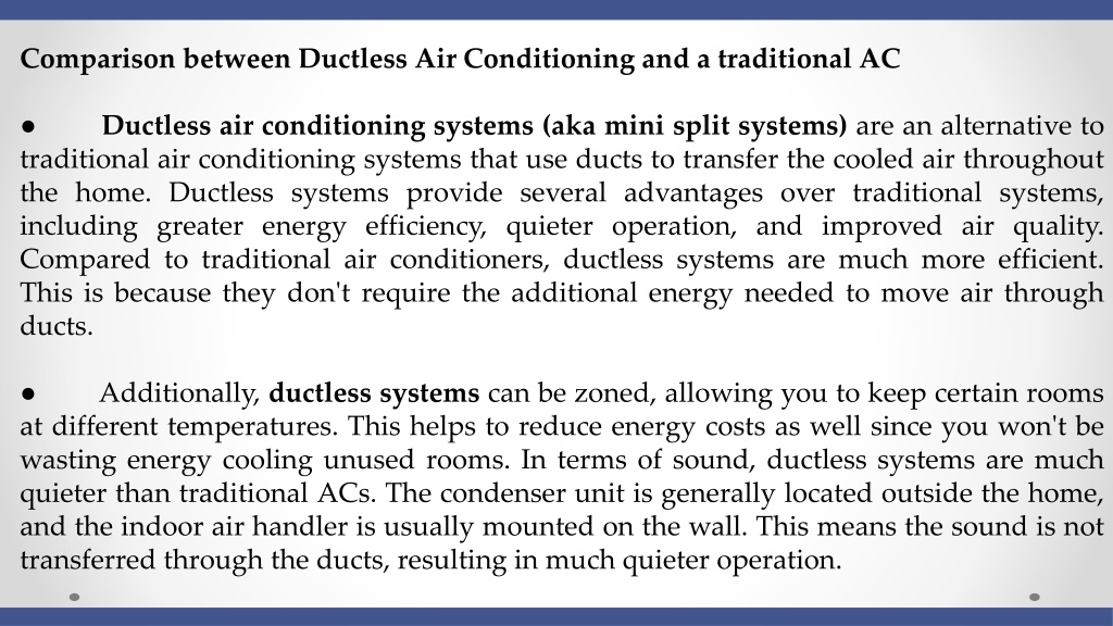 Ppt The Benefits Of Installing A Ductless Air Conditioning System Powerpoint Presentation Id 0770