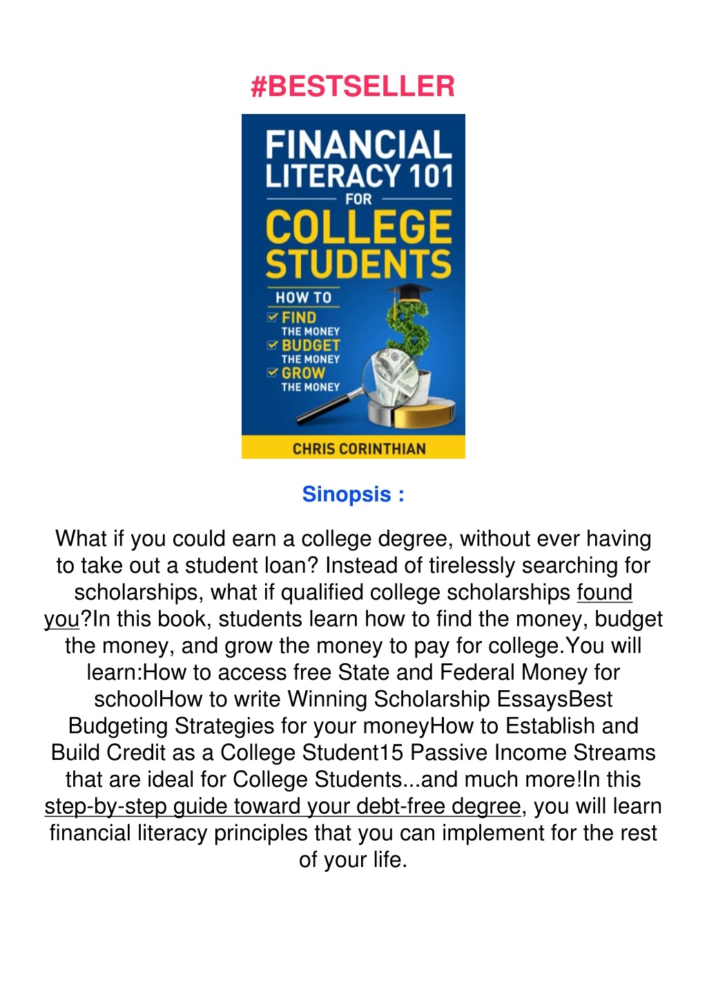 PPT - free read Financial Literacy 101 for College Students: How to ...