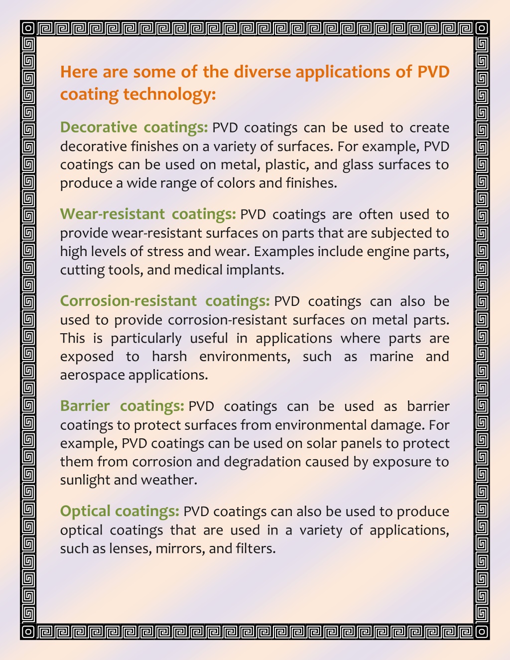 PPT - Exploring The Diverse Applications Of PVD Coating Technology ...