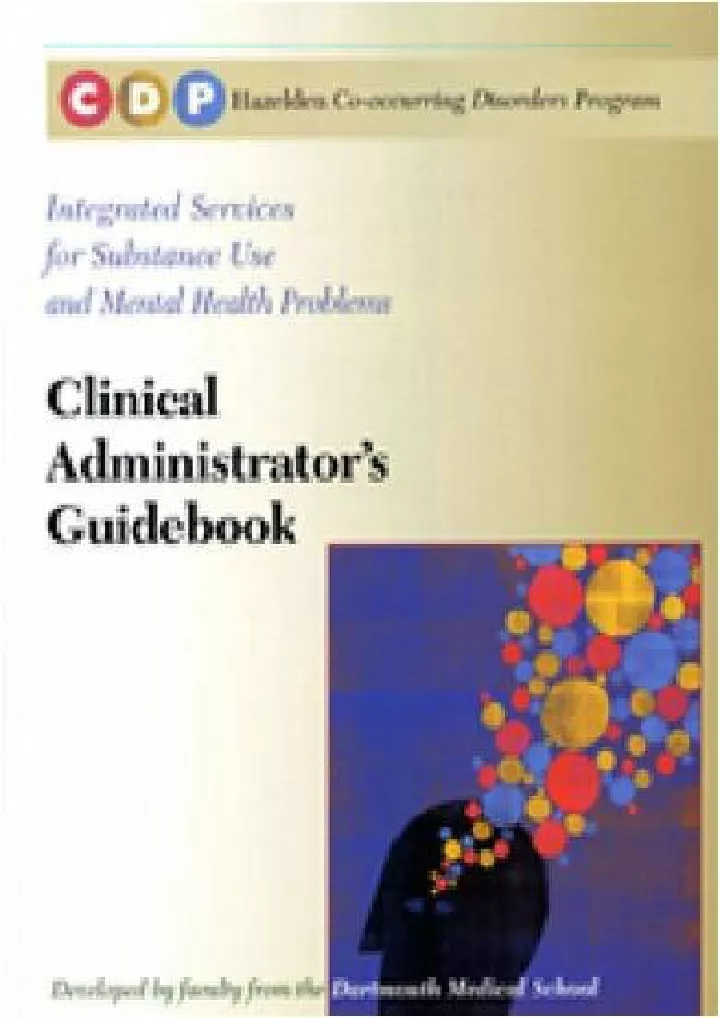 PPT _PDF_ Hazelden Cooccurring Disorders Program Clinical