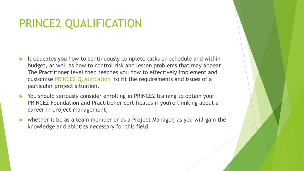 PPT - Prince2 Qualification Ppt PowerPoint Presentation, Free Download ...