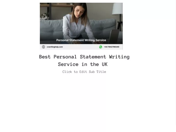 best personal statement writing service uk