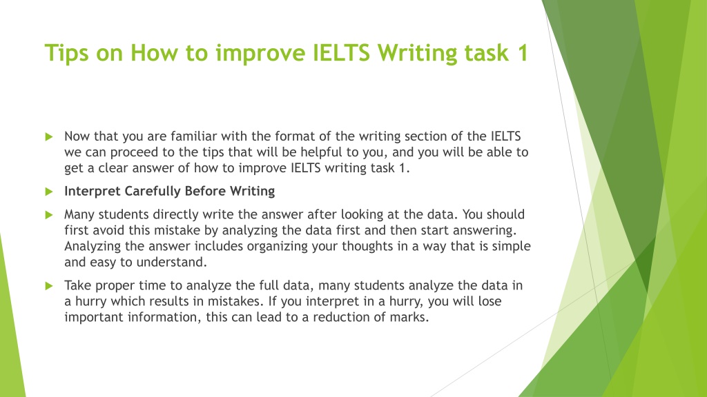 Ppt How To Improve Ielts Writing Task 1 Powerpoint Presentation