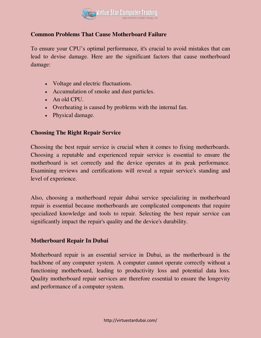 PPT - Motherboard Repair Dubai PowerPoint Presentation, free download ...
