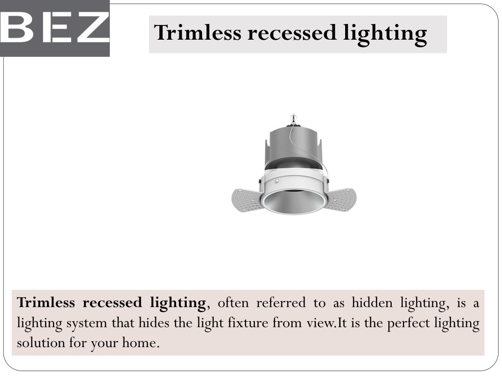 PPT - Trimless Recessed Lighting PowerPoint Presentation, Free Download ...