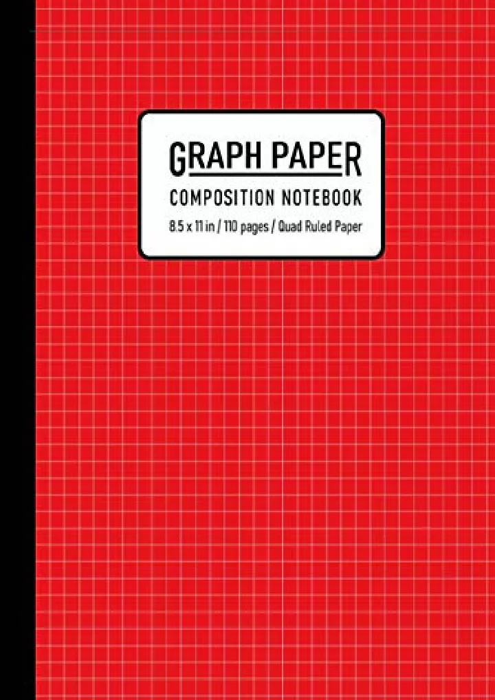 Ppt Pdf Download Graph Paper Composition Notebook Quad Ruled 4x4