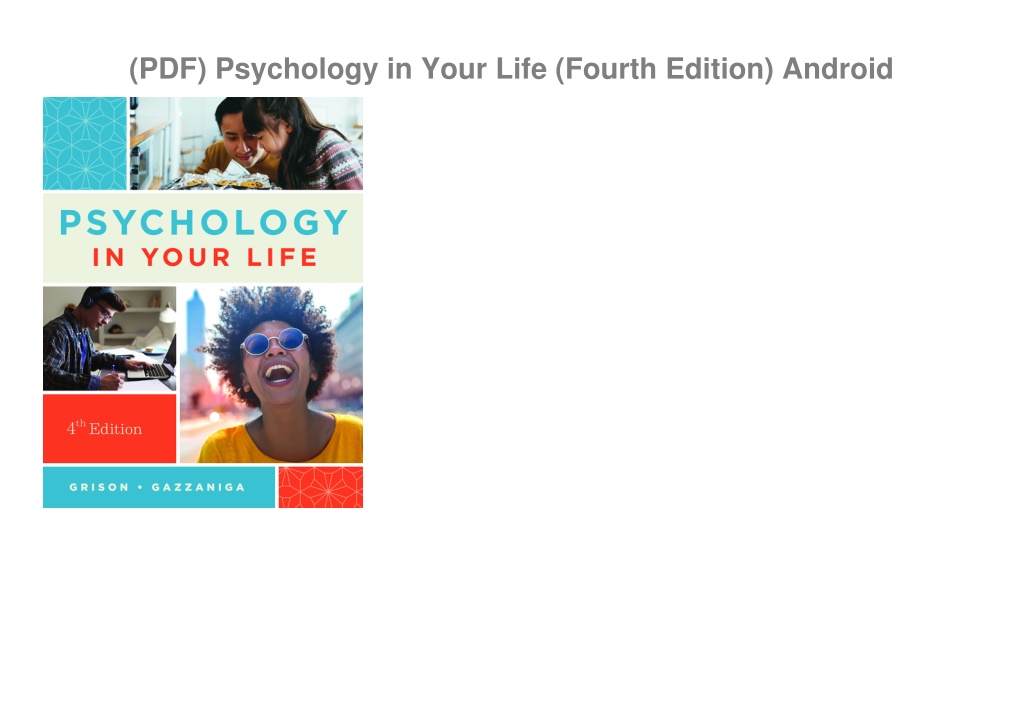 Psychology In Everyday Life 4th Edition Pdf Free Download