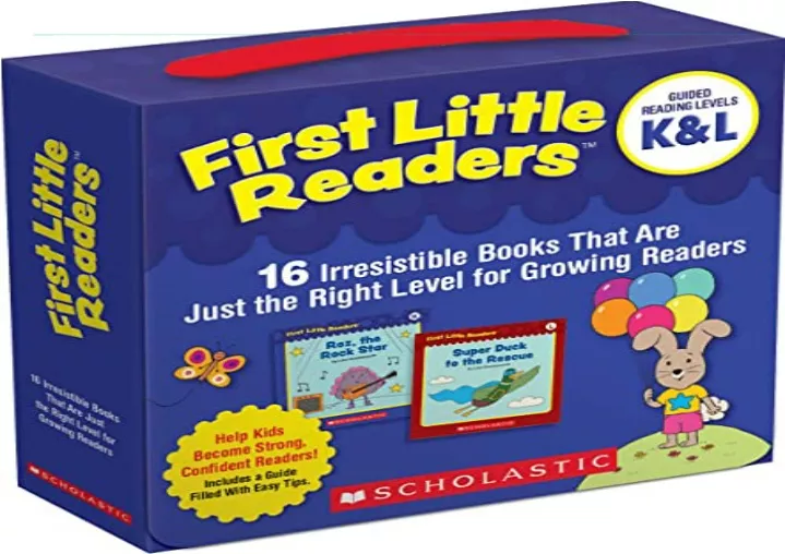 PPT - [READ PDF] First Little Readers: Guided Reading Levels K & L ...