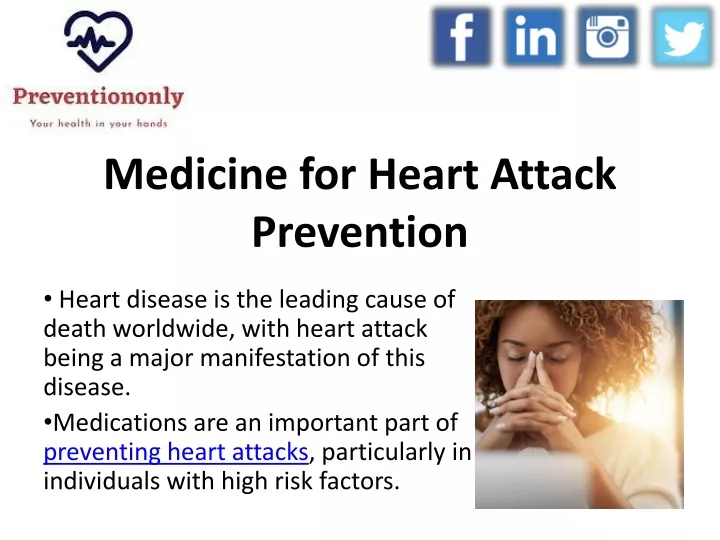 PPT - Medicine for Heart Attack Prevention PowerPoint Presentation ...