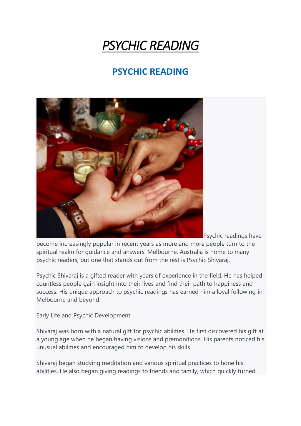 Ppt Psychic Reading Powerpoint Presentation Free Download Id12019716 6906