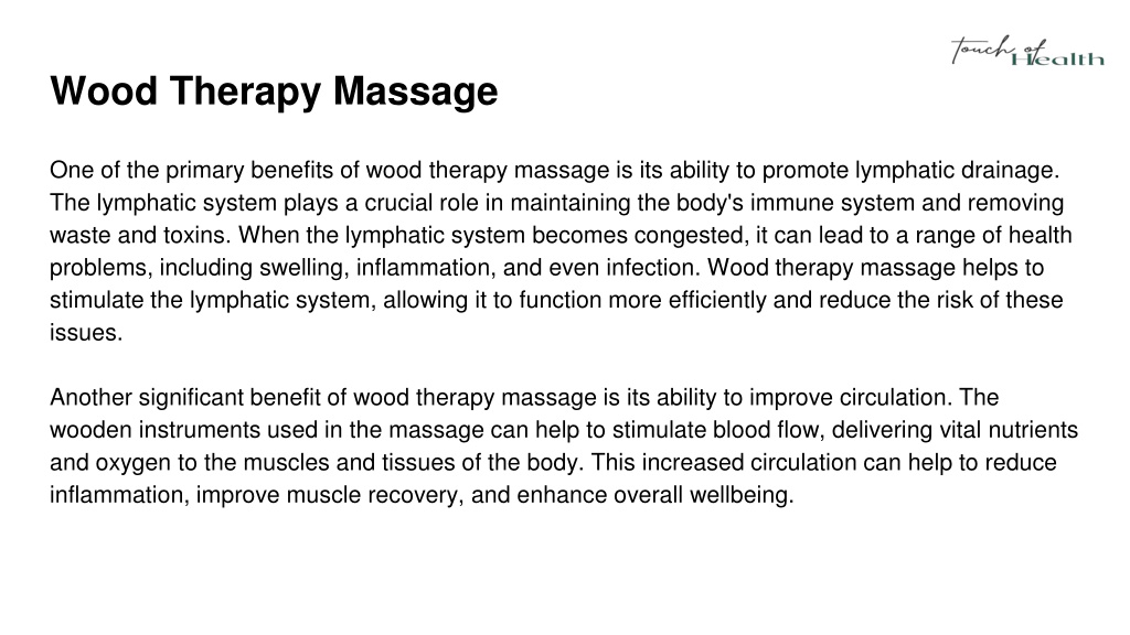 PPT Wood Therapy Massage PowerPoint Presentation, free download ID