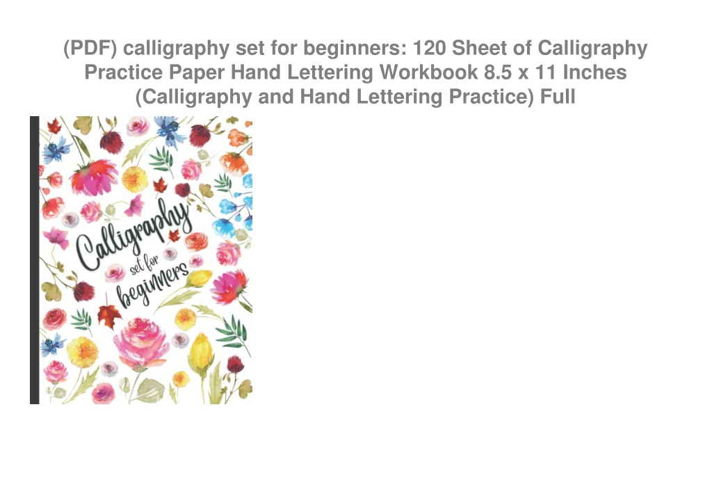 How to create Calligraphy Practice Paper (8 5 x 11 inches) with powerpoint  