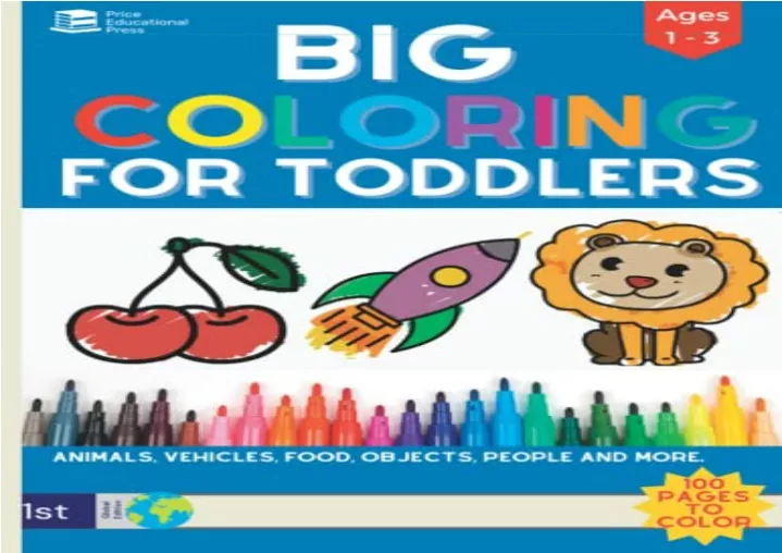 PPT download Big Coloring Book for Toddlers 100 Bold & Simple