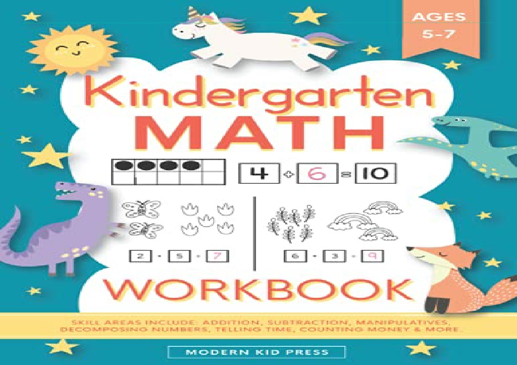 PPT - [READ PDF] Kindergarten Math Workbook: Kindergarten and 1st Grade ...