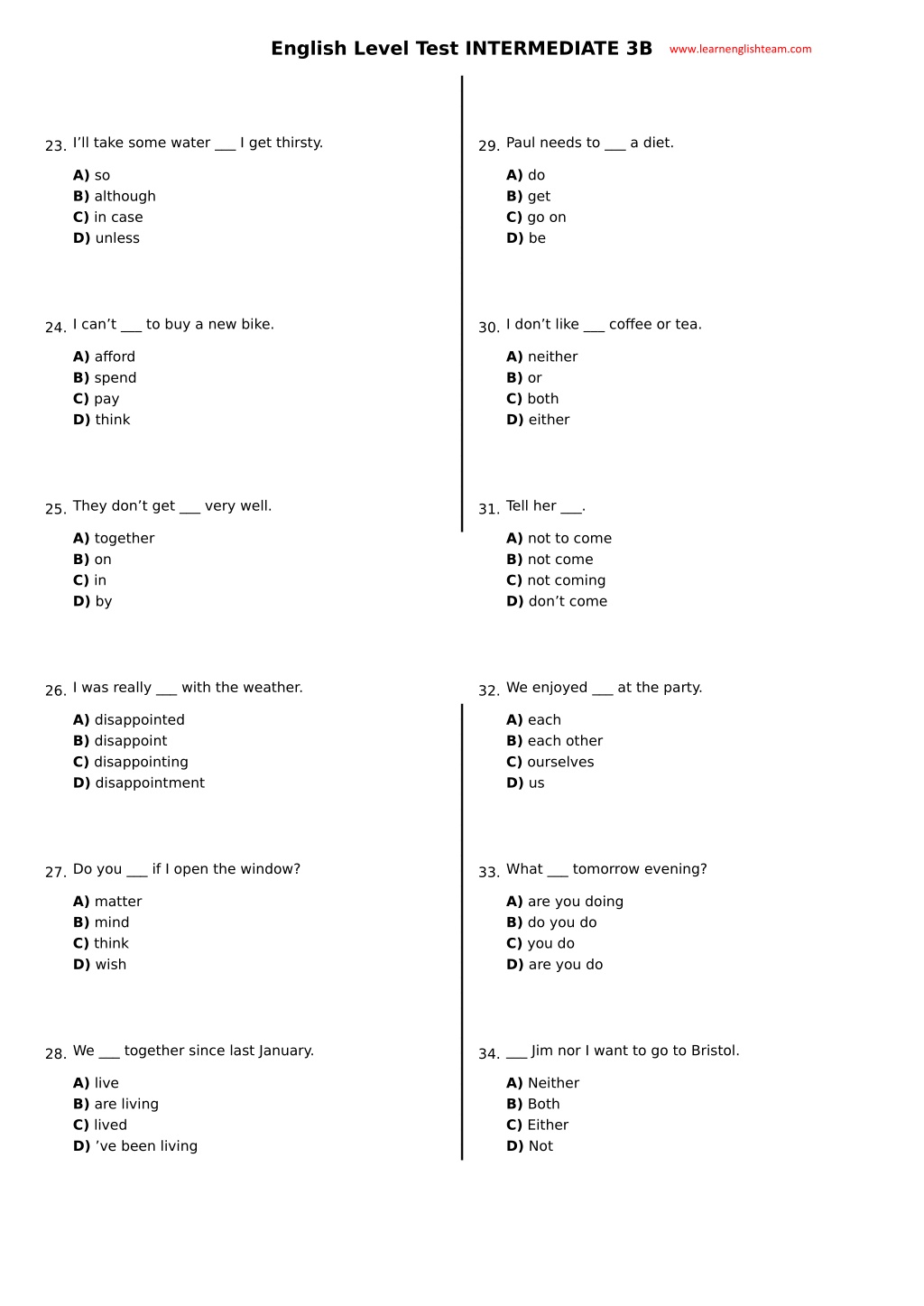 PPT - 6_english-level-test-intermediate-b3_learnenglishteam.com ...