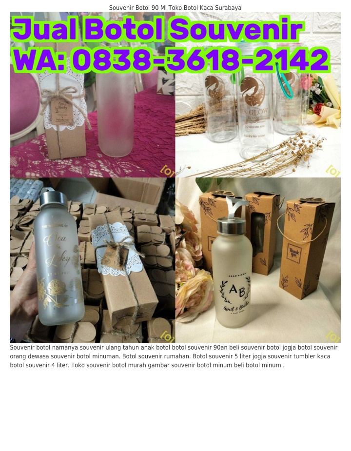 Ppt Ô8З8 ЗϬi8 ᒿi4ᒿ Wa Botol Souvenir Full Body Souvenir Pernikahan Tutup Botol Powerpoint 4794