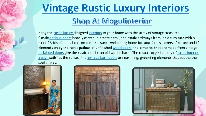 vintage rustic luxury interiors n.